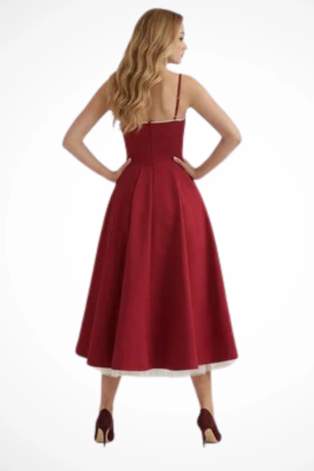 June | Women Corset Wedding Guest Midi Dress - Image 7
