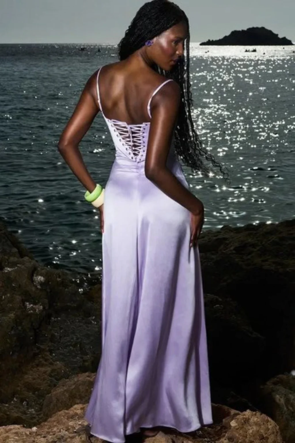 Lorenna | Women Satin Corset Wedding Guest Maxi Dress - Image 15