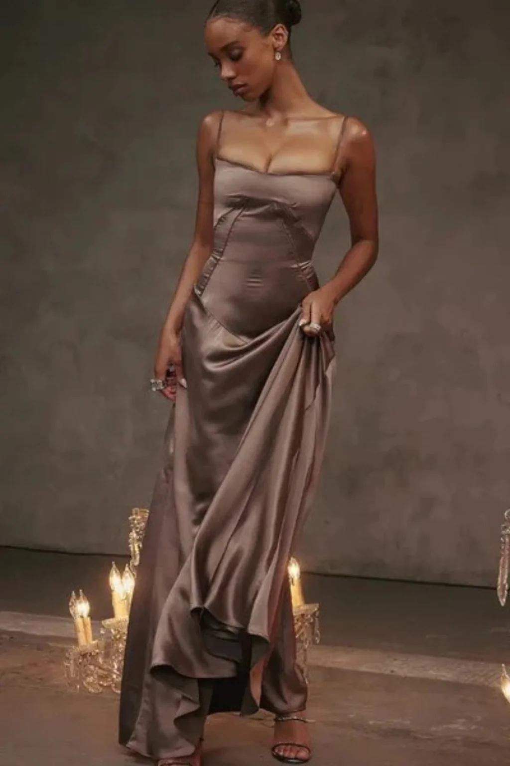 Lorenna | Women Satin Corset Wedding Guest Maxi Dress - Image 45